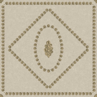 Cole & Son Conchiglie Wallpaper in Gold on Stone
